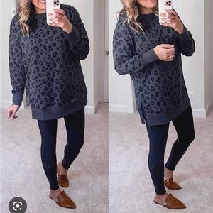 Old Navy Leopard Tunic Sweatshirt